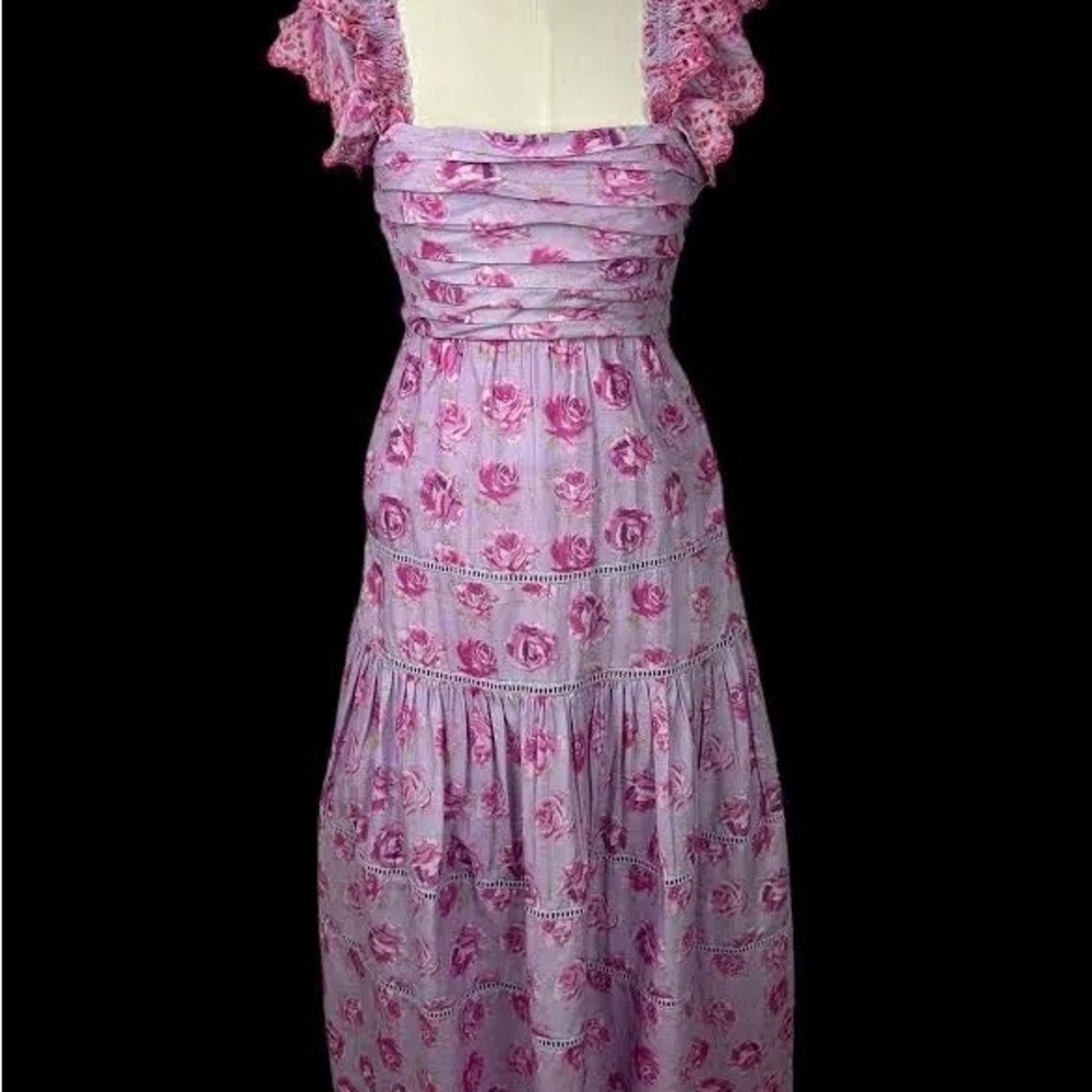 NWT Love shack fancy Floral Pink Dress